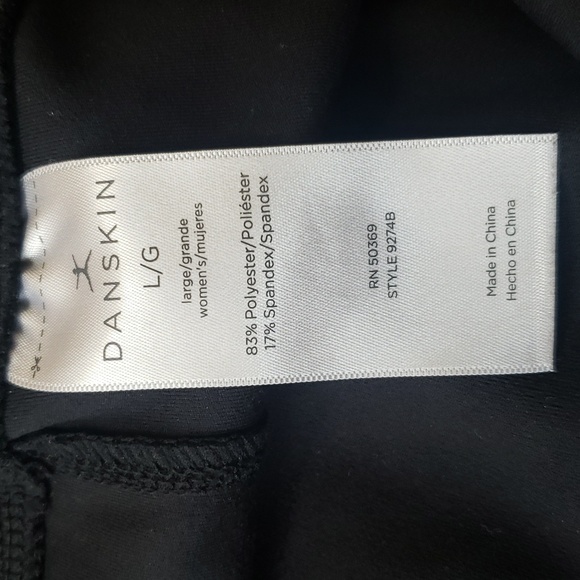 Danskin NWOT Black Performance Legging, Sz L - Picture 8 of 9